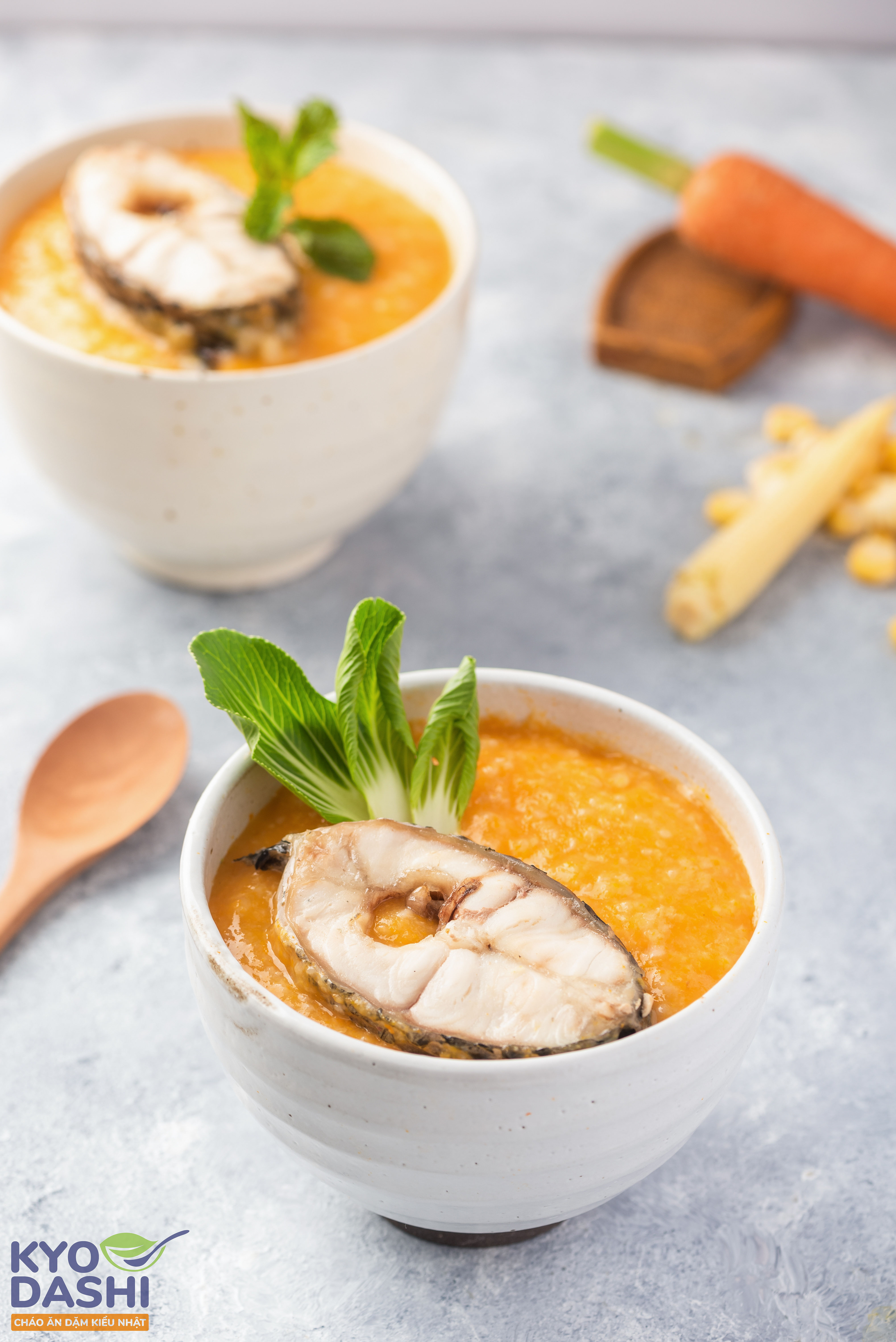 Cháo cá lăng rau củ Cháo cá lăng rau củ