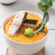 Cháo cá quả rau củ