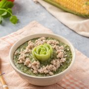 Cháo thịt heo rau củ