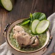 Cháo ếch rau củ