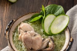 Cháo ếch rau củ