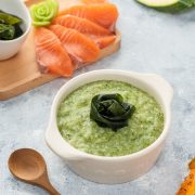 Cháo cá hồi rau củ Cháo cá hồi rau củ