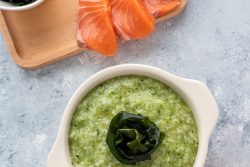 Cháo cá hồi tảo biển