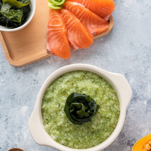 Cháo cá hồi tảo biển Cháo cá hồi tảo biển